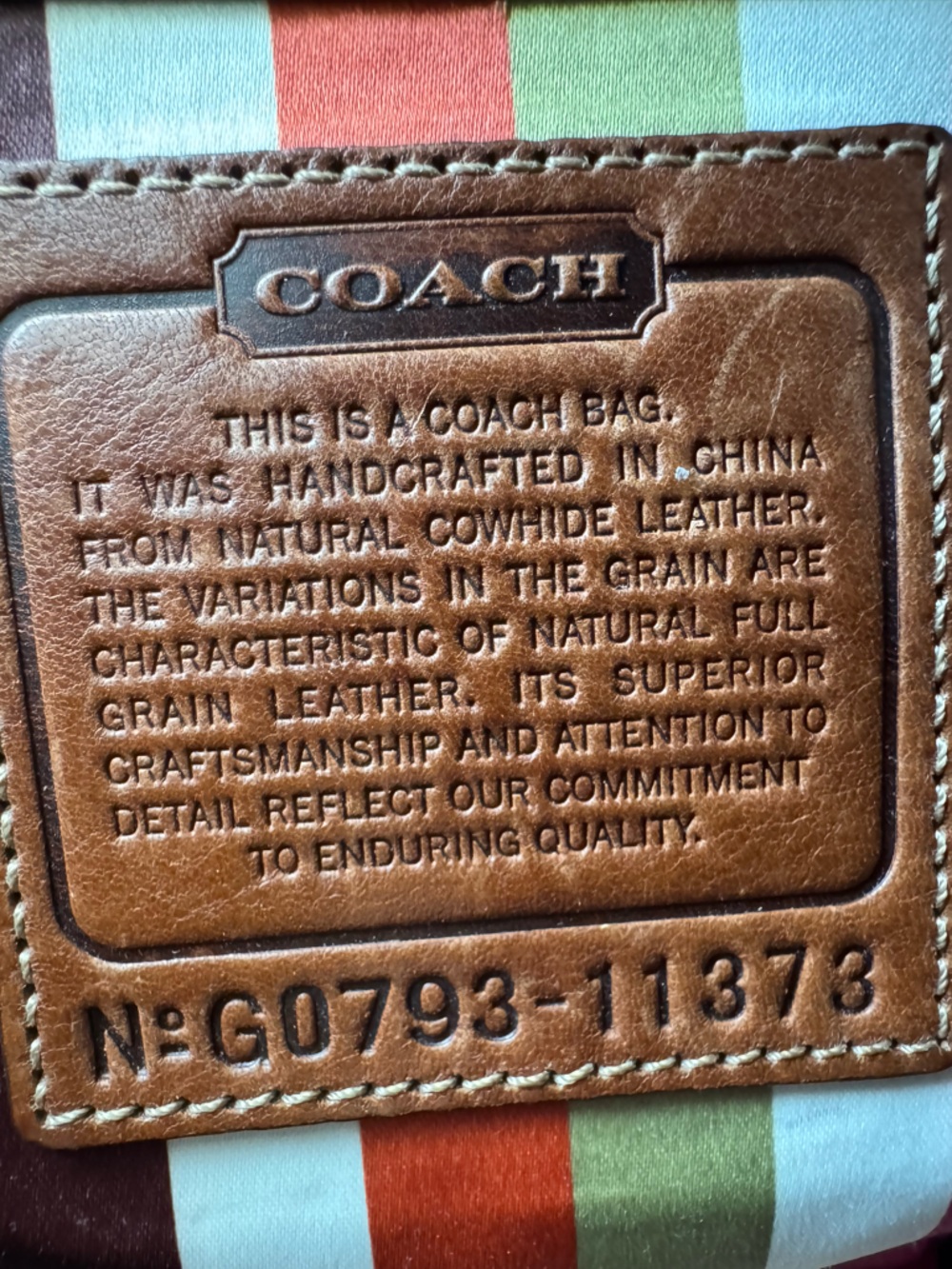 Vintage Coach 65th Anniversary Legacy Thompson Satchel - Picture 5 of 16